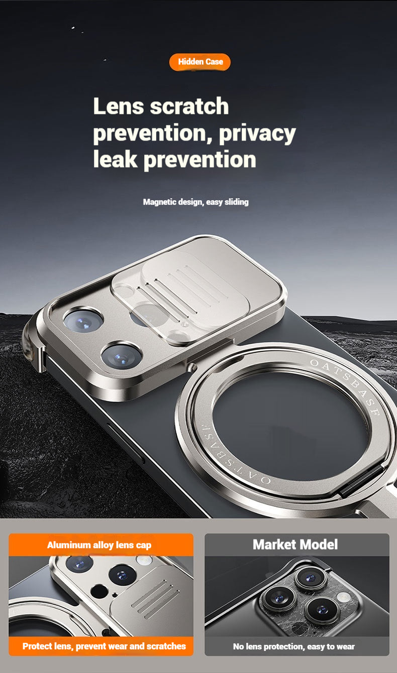 Magnetic Bezel-Free 360° Rotating Bracket Phone Case