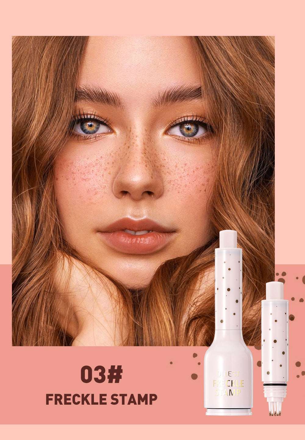 Brown Facial Pseudo Freckle Makeup Brush