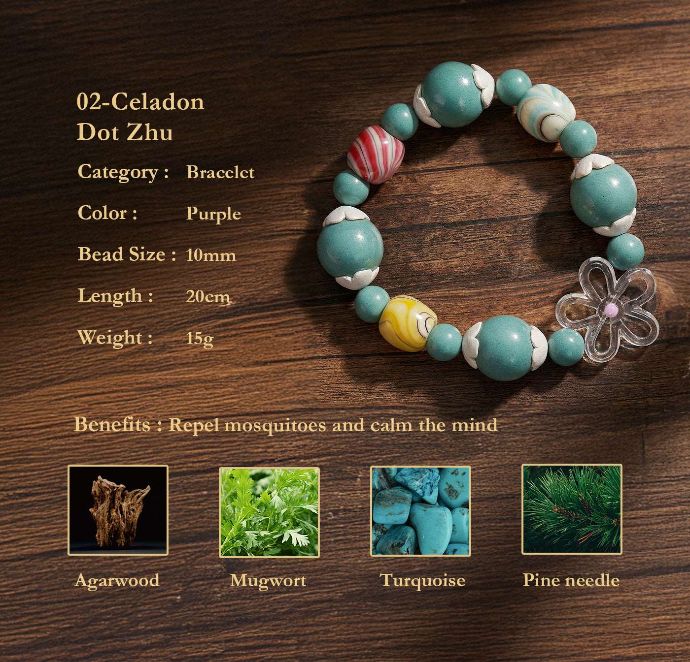 Traditional Chinese Medicine Bead Bracelet – Wellness Jewelry for Balance, Energy & Style