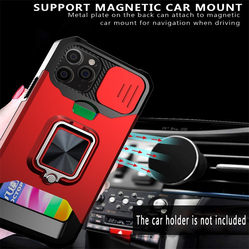 Sliding Window Card Insert Phone Case