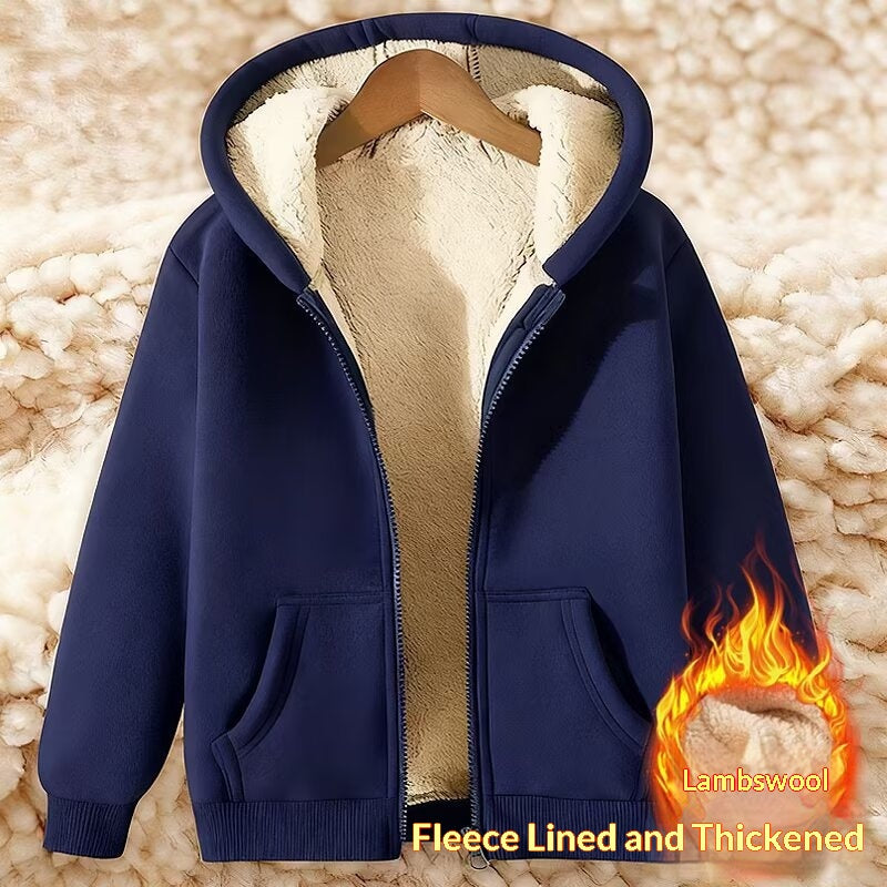 Heavyweight Fleece-Lined Extra-Thick Men’s Hoodie