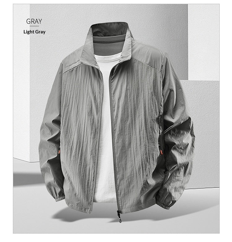 Men’s Lightweight Casual Large-Size Sun Protective Jacket