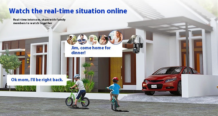 Solar-Powered 8X Zoom Surveillance Camera