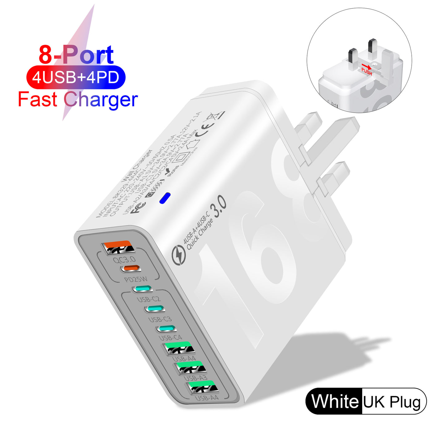 Multi-Interface QC3.0 Fast Charger