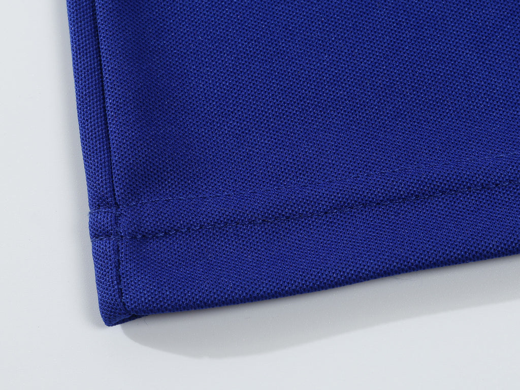 Solid Color Men’s Polo Shirt – Stand-Up Collar & Short Sleeves