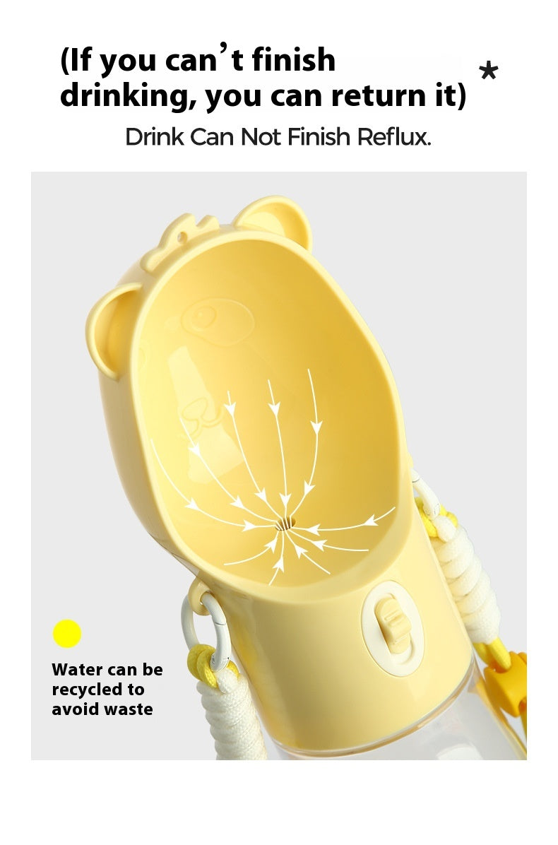 2-in-1 Portable Dog Water Bottle & Food Container