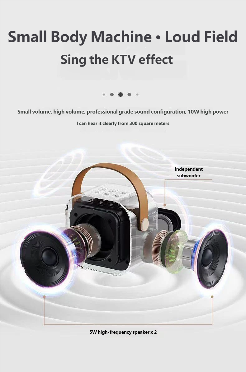 K12 Portable KTV Bluetooth Speaker Set