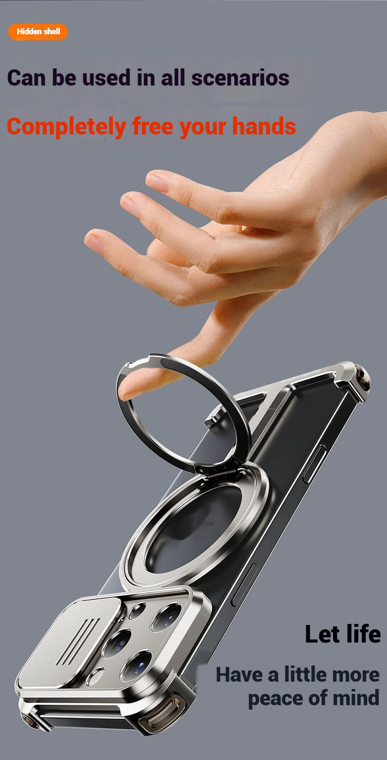 Magnetic Bezel-Free 360° Rotating Bracket Phone Case