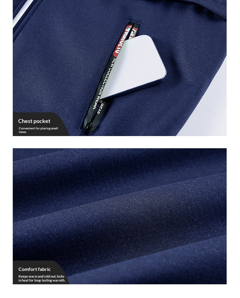 Men’s Thickened Winter Outdoor Lambswool Jacket – Extra Warm & Durable