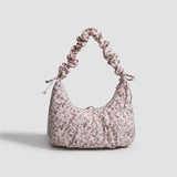 Women’s Floral Crossbody Bag – Cute Shoulder Purse with Bow Accent & Adjustable Strap