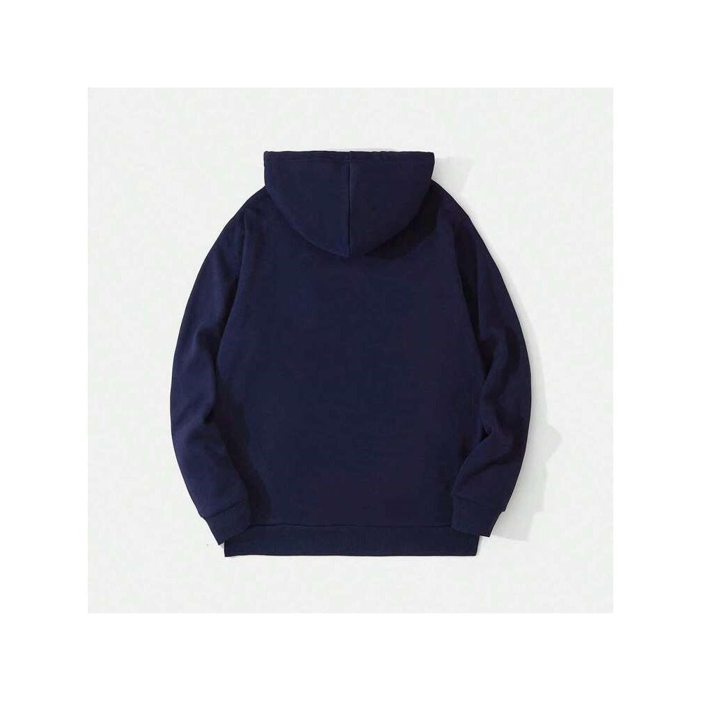 Men’s Solid Color Drop Shoulder Hoodie