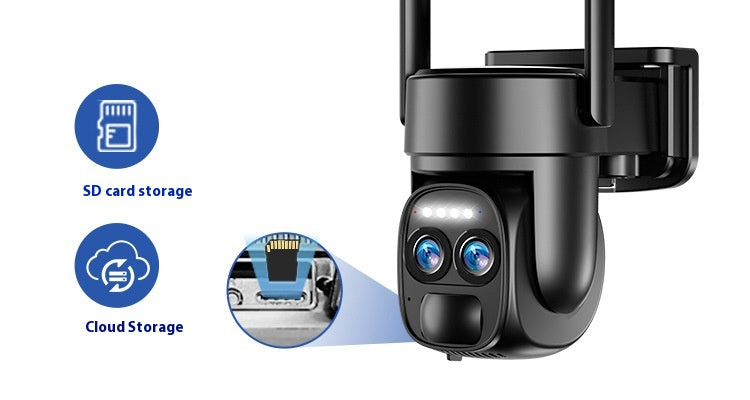 Solar-Powered 8X Zoom Surveillance Camera