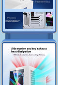 Panoramic Glass 360° Water‑Cooled Desktop Computer Host
