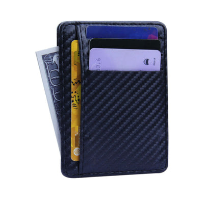 Ultra-Slim Carbon Fiber Business Card & RFID Security Wallet