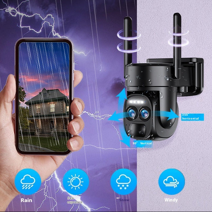 Solar-Powered 8X Zoom Surveillance Camera