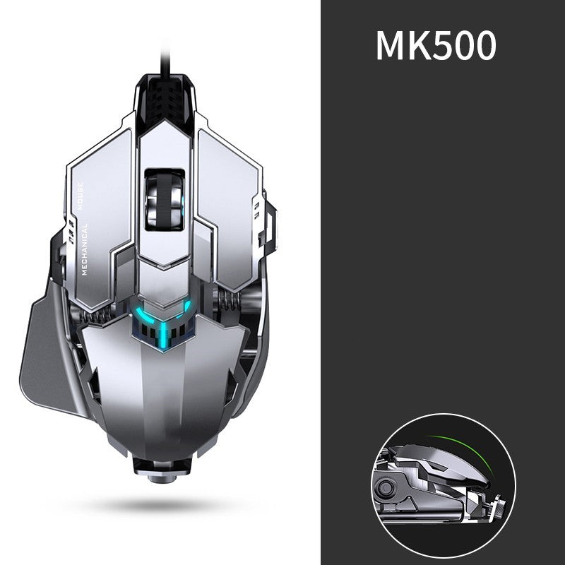 Forerunner Esports Gaming Mouse – Wired Mechanical Macro Mouse with Metal Weight & Silent Clicks