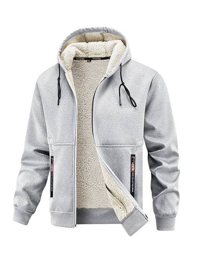 Men’s Thickened Winter Outdoor Lambswool Jacket – Extra Warm & Durable