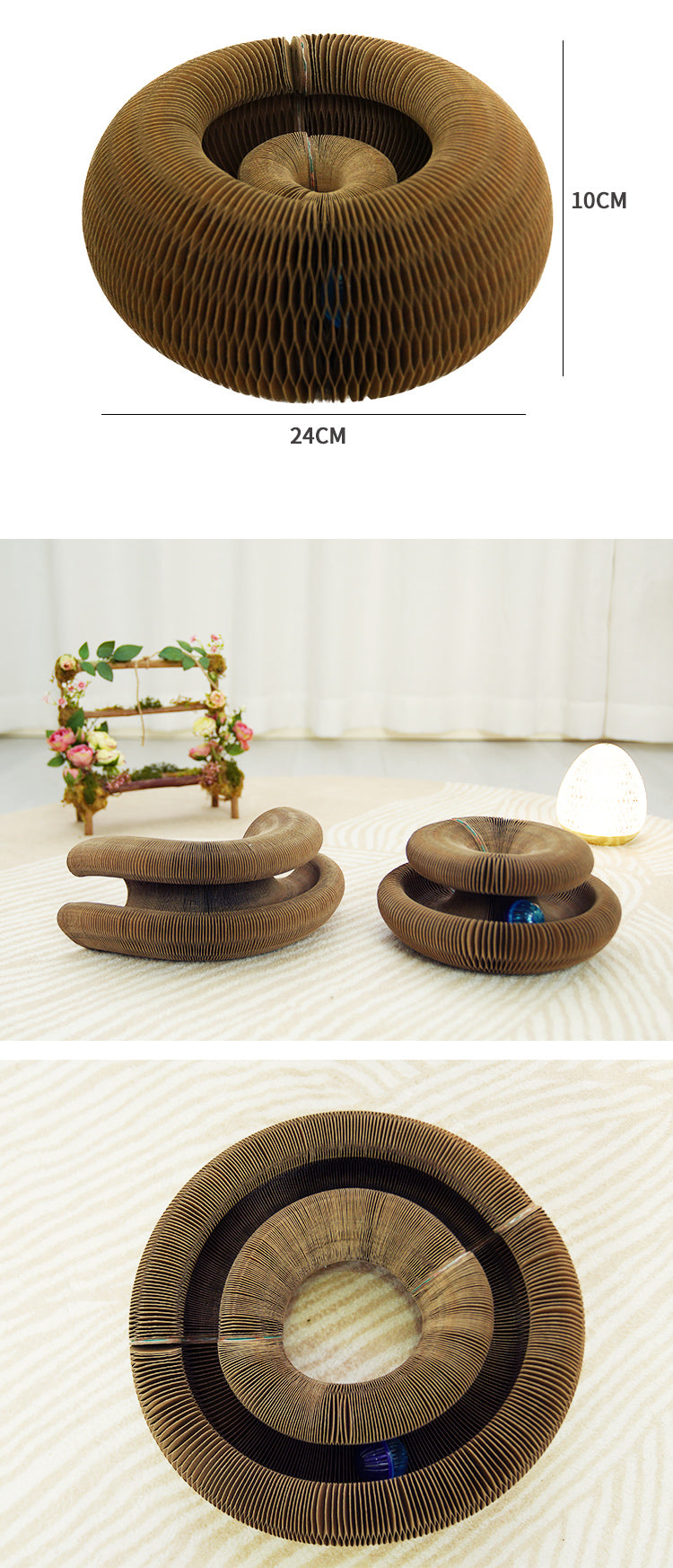 Foldable Corrugated Cat Scratcher