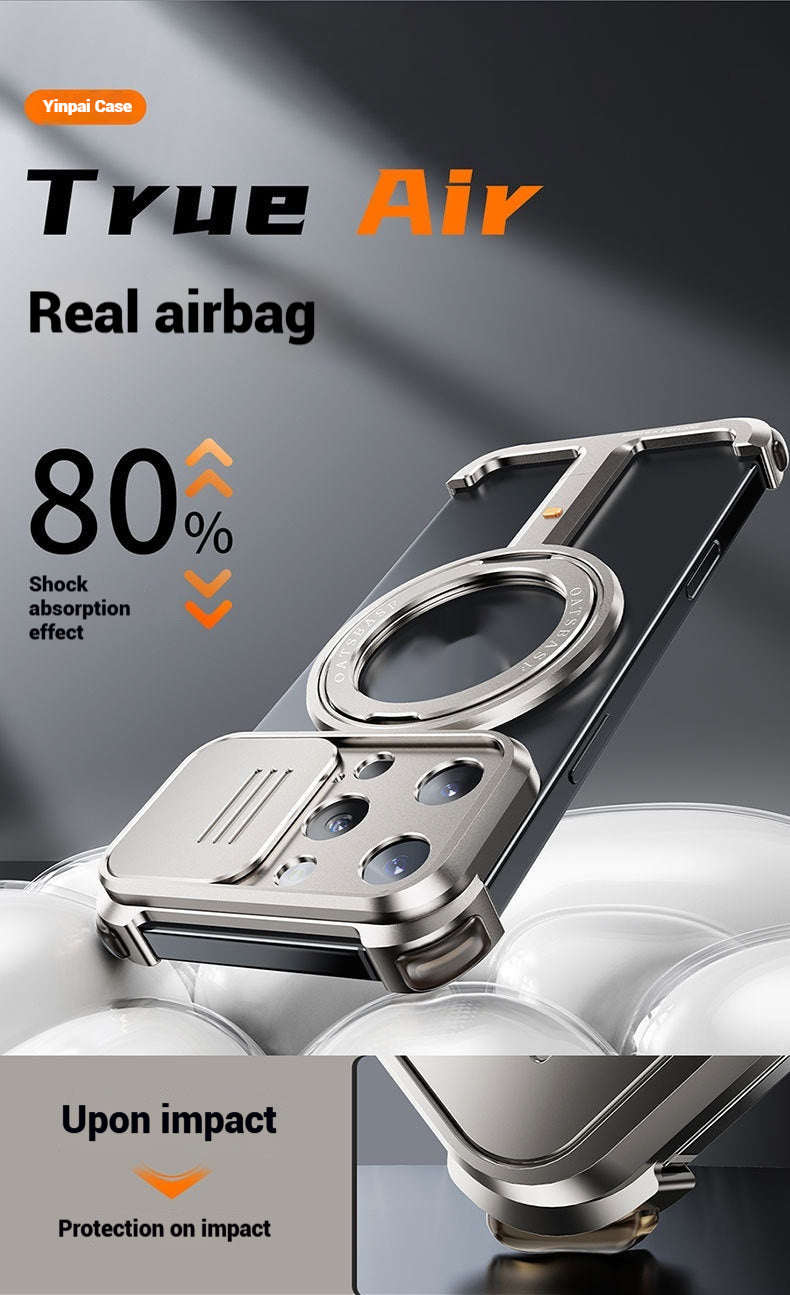 Magnetic Bezel-Free 360° Rotating Bracket Phone Case