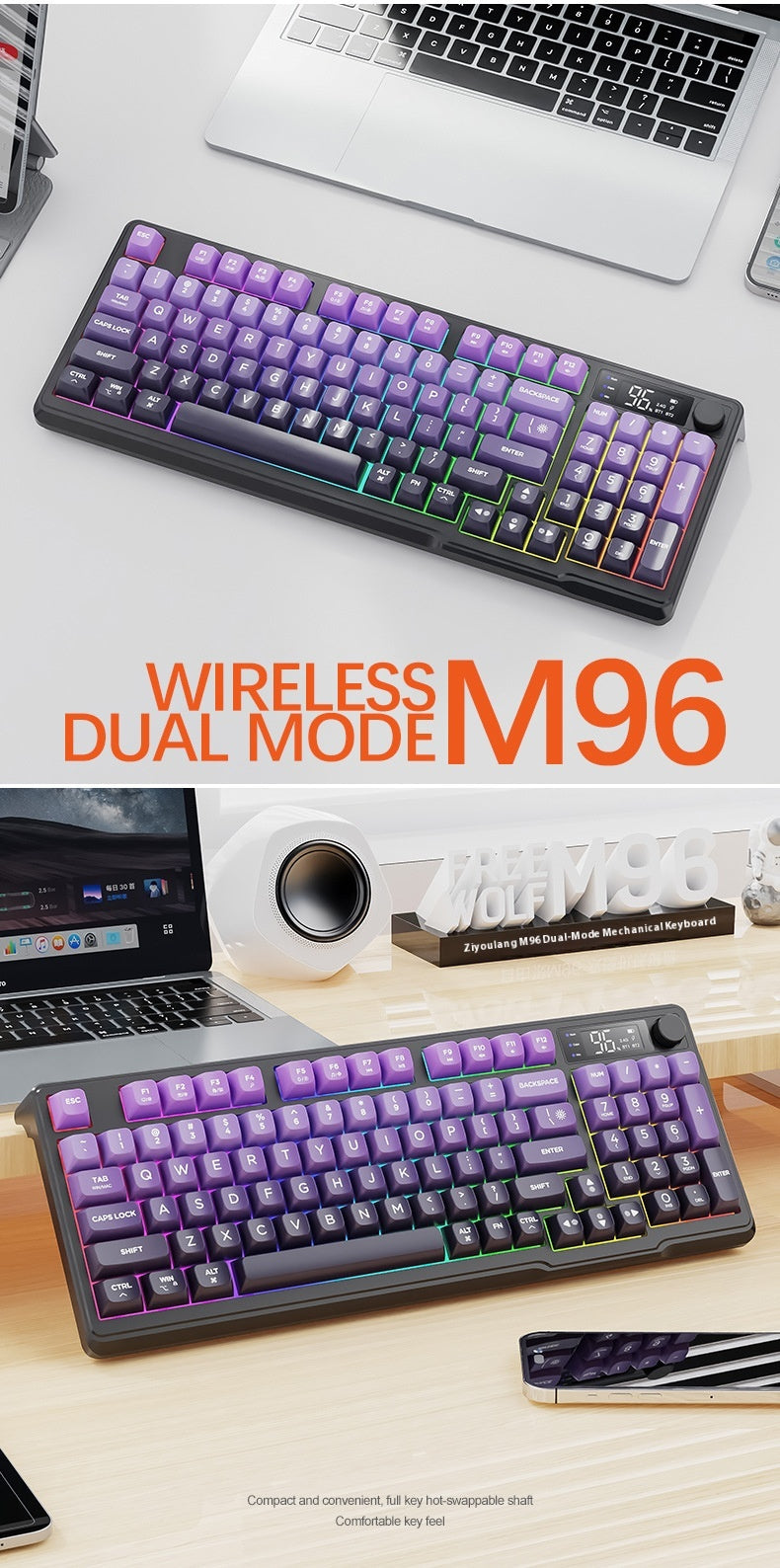 Wireless Bluetooth Dual-Mode Keyboard