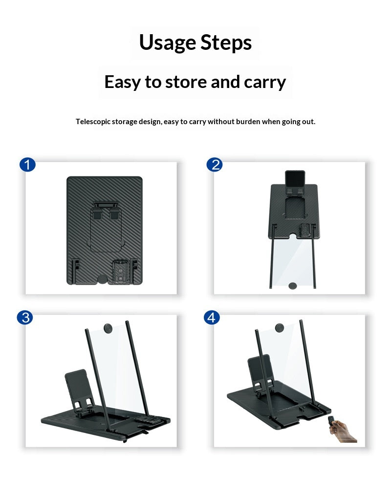 14-inch Vertical Screen Phone Magnifier Stand