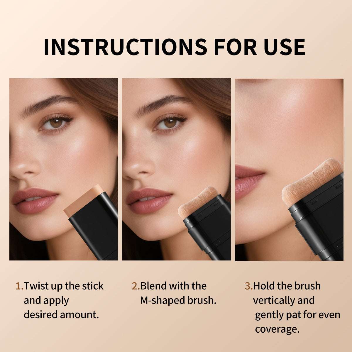 Concealer Waterproof 2‑in‑1 Foundation Stick