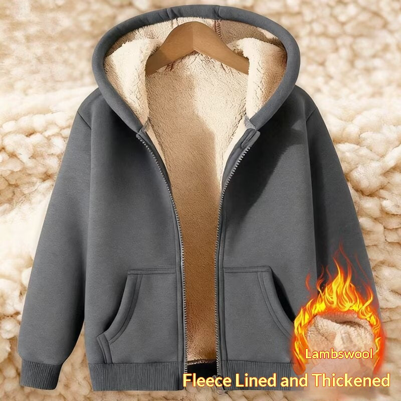 Heavyweight Fleece-Lined Extra-Thick Men’s Hoodie