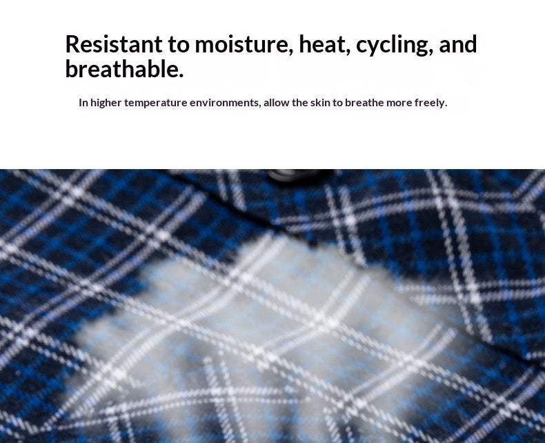 Retro Brushed Long-Sleeve Casual Cotton Plaid Shirt