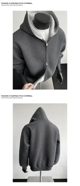 Casual Cropped Cardigan Hoodie – Stylish Comfort for All Seasons