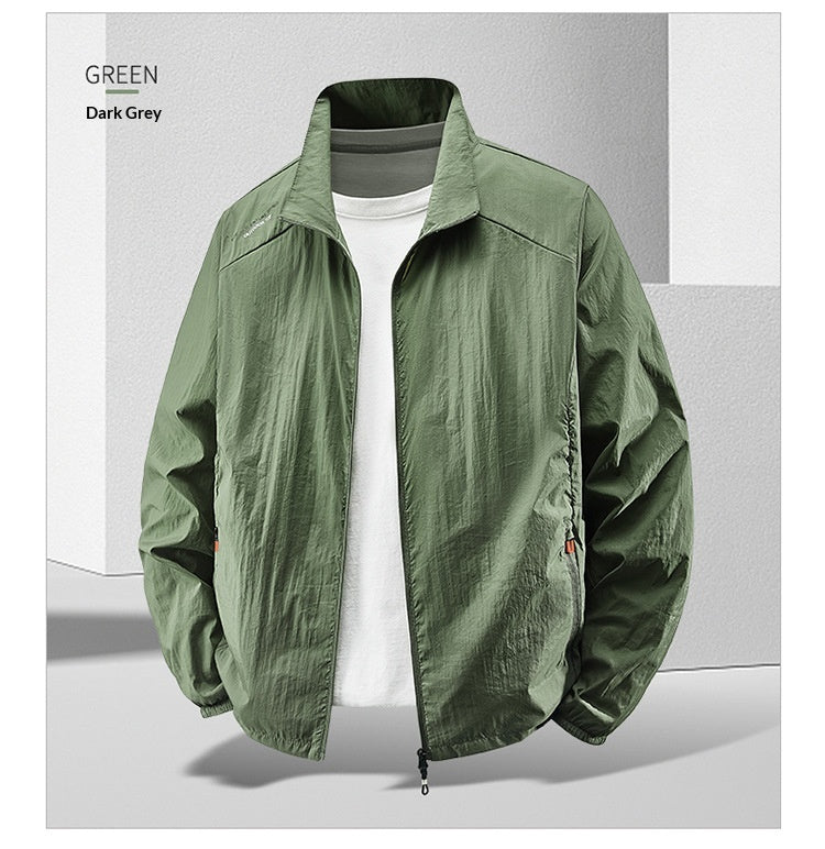 Men’s Lightweight Casual Large-Size Sun Protective Jacket