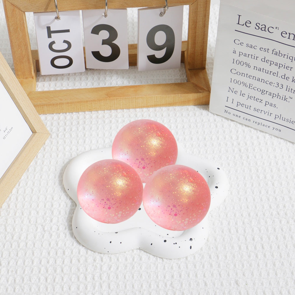 Golden Powder Maltose Ball – Soft Stress‑Relief Squeeze Toy for Relaxation & Sensory Play