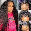 Front Lace Wig – Middle Part Long Wavy Hairstyle, Fluffy & Natural Full Head Look