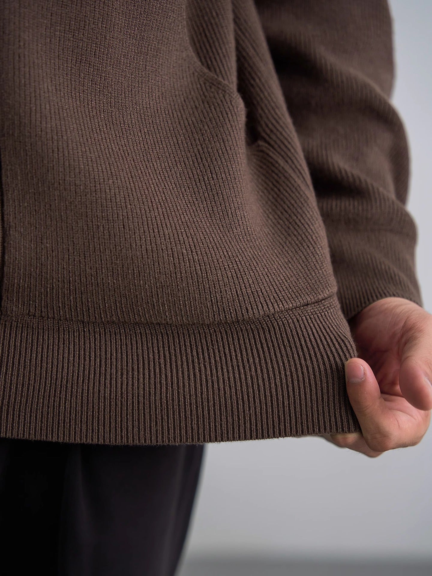 Men’s Autumn/Winter Zip-Up Sweater Top Coat – Warm & Stylish