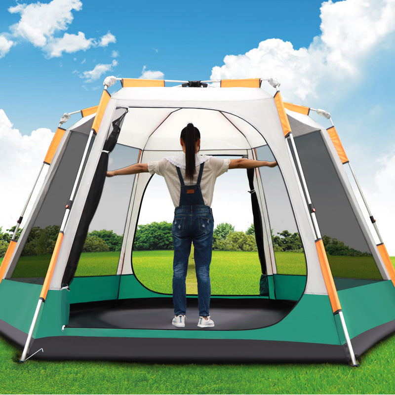 Outdoor Fully Automatic Camping Tent– 3 to 6 Person Waterproof Family Shelter
