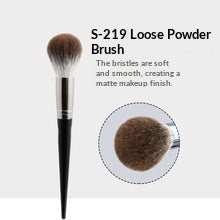 H‑Set Vintage Soft Black Walnut Makeup Brush