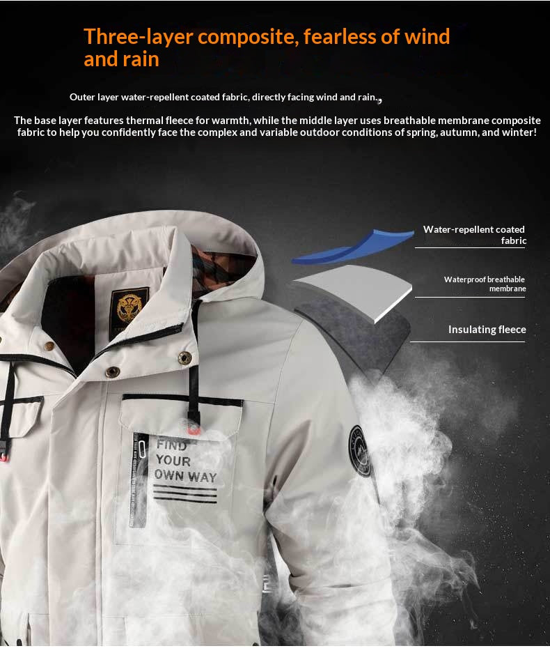 Men’s Mid-Length Casual Jacket