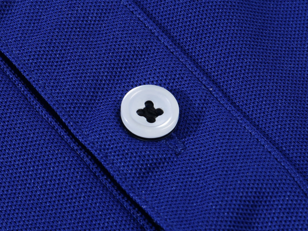 Solid Color Men’s Polo Shirt – Stand-Up Collar & Short Sleeves