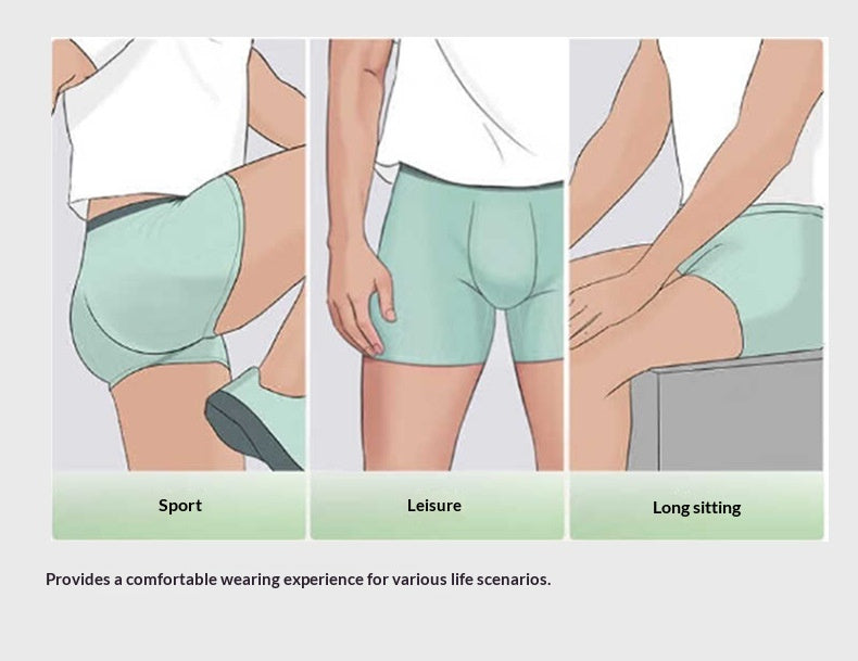 Men’s All-Cotton Boxer Briefs – Printed Design for Comfort & Style