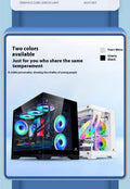 Panoramic Glass 360° Water‑Cooled Desktop Computer Host