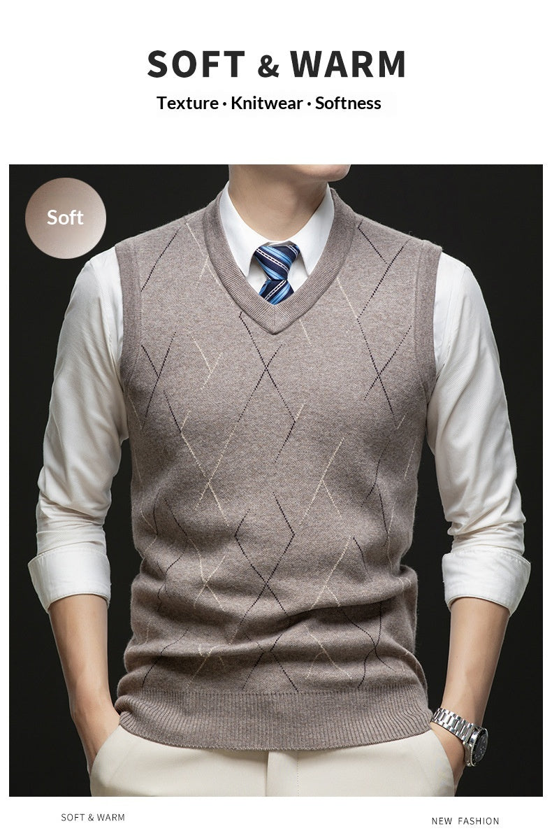 Men’s Sleeveless Knitted Vest