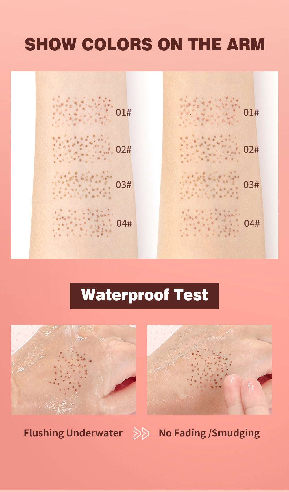 Brown Facial Pseudo Freckle Makeup Brush
