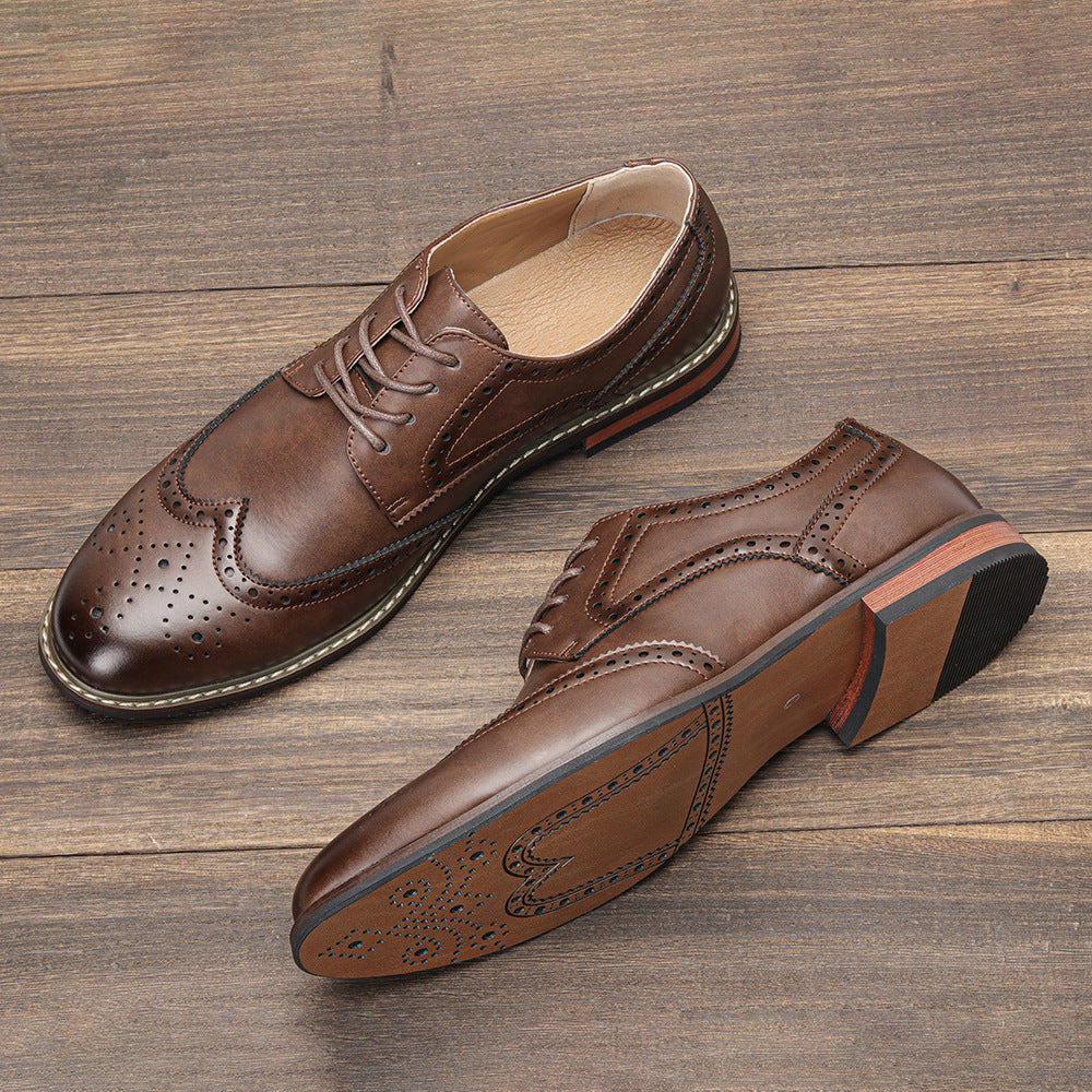 Classic Men’s Brogue Business Shoes