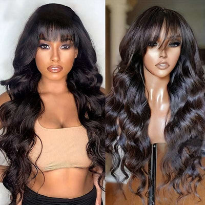 Long Wavy Full‑Head Wig