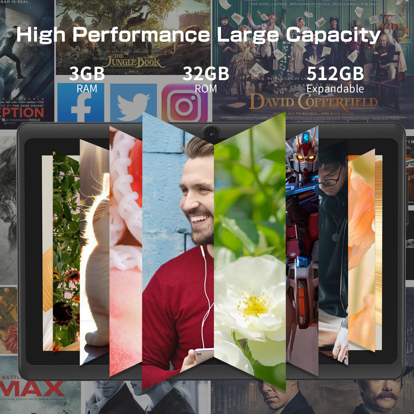 7-inch Android Tablet with a Protective Silicone Case