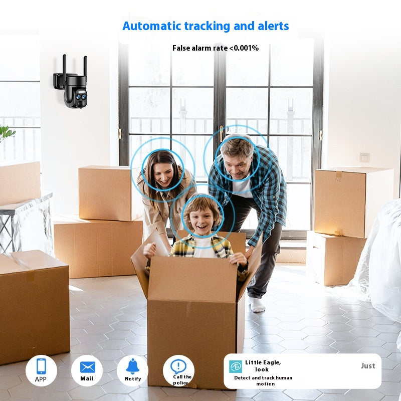 Solar-Powered 8X Zoom Surveillance Camera