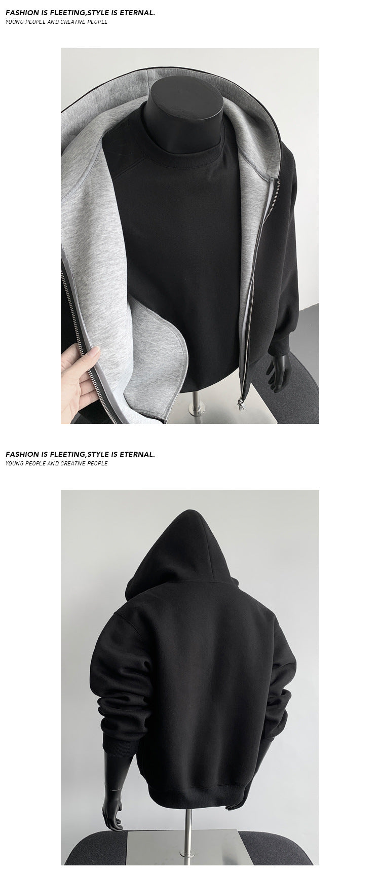 Casual Cropped Cardigan Hoodie – Stylish Comfort for All Seasons