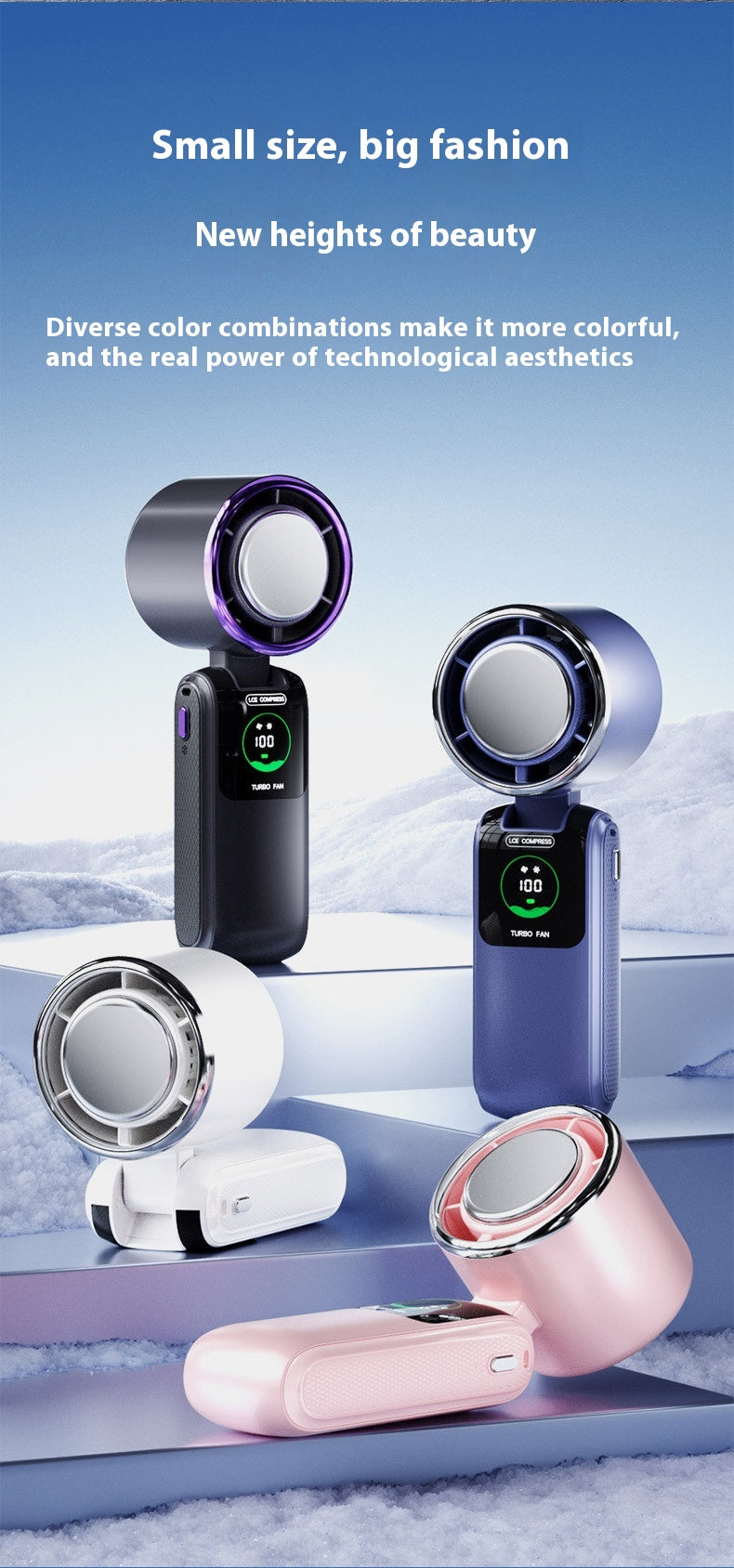 High-Speed Handheld Electric Fan