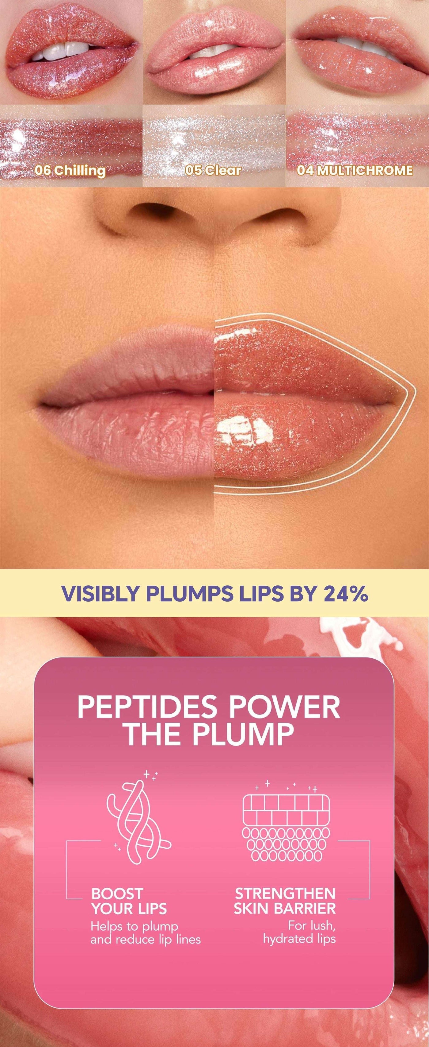 Mirror Effect Plumping Lip Gloss – Electroplated Shine for Instant Bright, Fuller‑Looking Lips