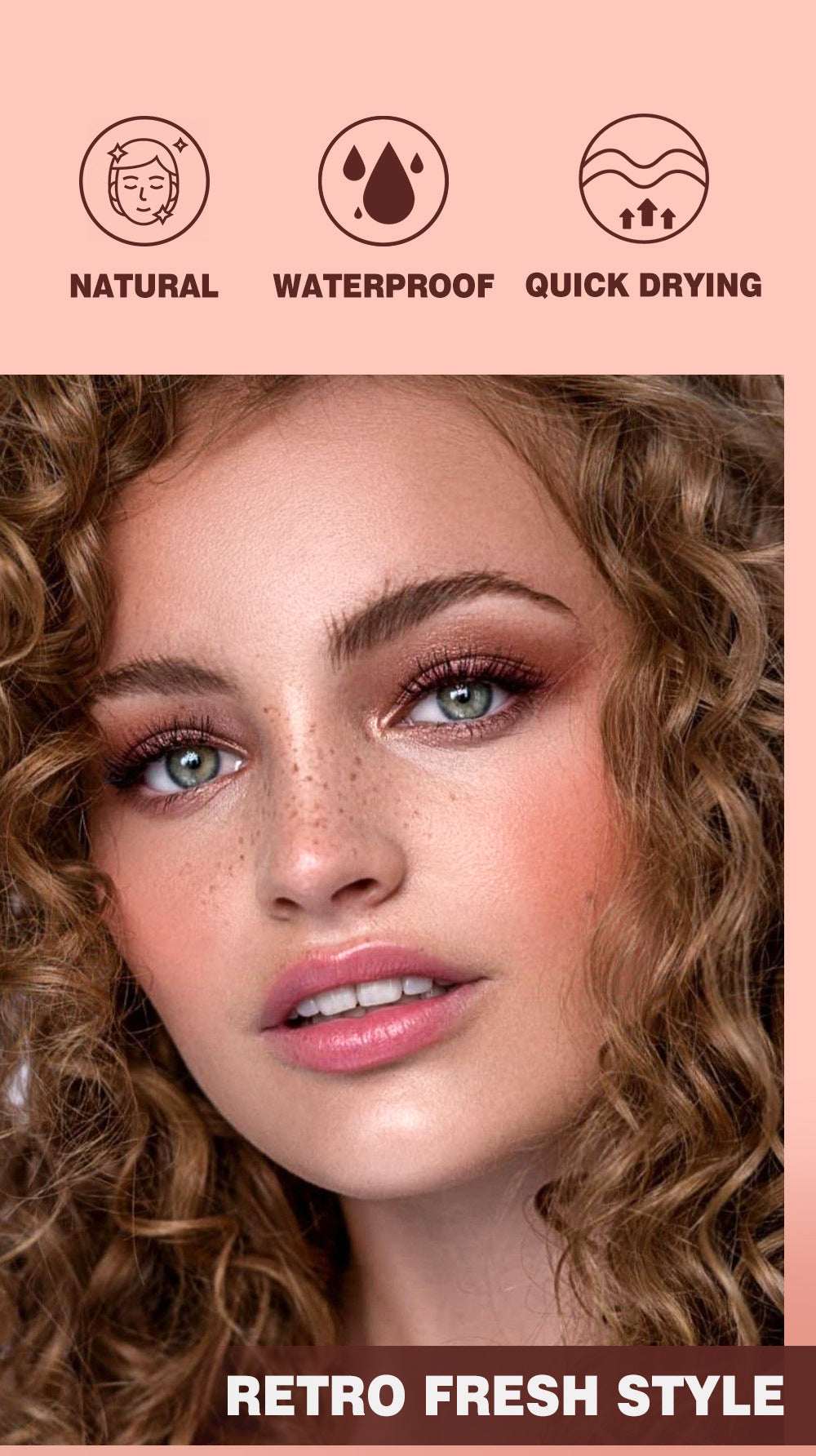 Brown Facial Pseudo Freckle Makeup Brush