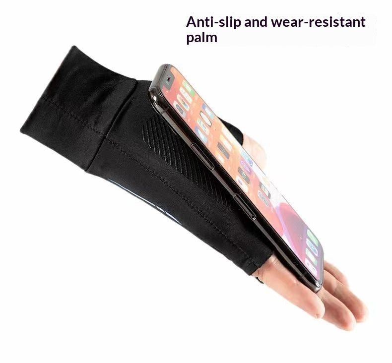 Ice Silk Half-Finger Sports Gloves
